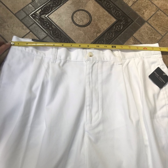 Men’s Grant Thomas White Shorts Size 36 - Picture 5 of 9